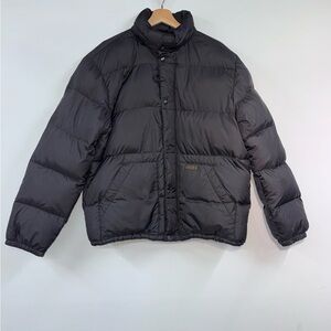 Vintage POLO RALPH LAUREN Down Jacket size L Nylon Black Plain